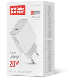 COLORWAY AC Punjač Power Delivery USB Type-C 20W V2 Bijeli Cene
