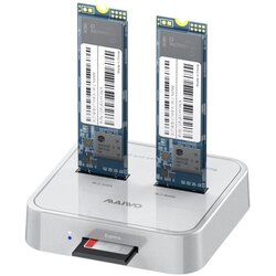 Maiwo Docking station USB 3.1 tip C na 2 x M.2 (SATA & PCIe NvMe) K3016SD Cene