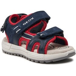 Geox Sandali J Sandal Alben Boy J35AVA 01520 C0735 M Navy/Red Cene
