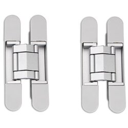 INF 2-pack skritih nevidnih vratnih tečajev črni, 3D nastavljivi, 40KG Silver, (5000243334) Cene
