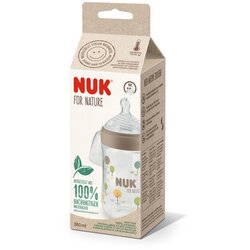 Nuk steklenička plastična z vgrajenim temp. indikatorjem 260 ml, cucelj M MULTICOLOR Cene