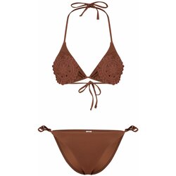 Trendyol Brown Triangle Tie Knitwear Regular Bikini Set Cene