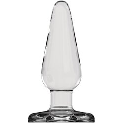 Plug & Play Butt Plug Basic 5 Inch Glass Cene