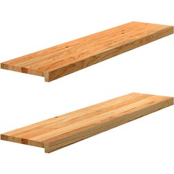 vidaXL Prozorske klupice 2 kom svijetlosmeđe 110x25x2 cm masivne hrast Cijene