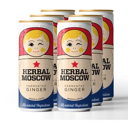 100% Natural herbal moscow gazirana limunada, 250ml, 6 komada Cene