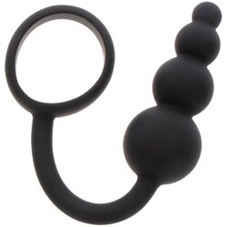 Hidden Desire Anal Plug & Cock Ring Black Cene