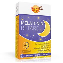 Natural Wealth melatonin retard 30 mini tableta Cene