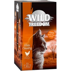 Wild Freedom Varčno pakiranje Adult pladnji 24 x 85 g - Wide Country - Piščanec čisti Cene