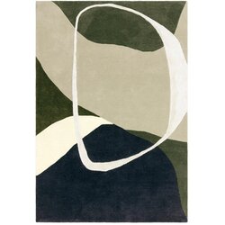 Asiatic Carpets Zelena ročno tkana volnena preproga 200x300 cm Matrix – Cene