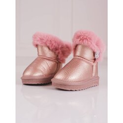 SHELOVET Snowmobiles for girls with fur pink Cijene