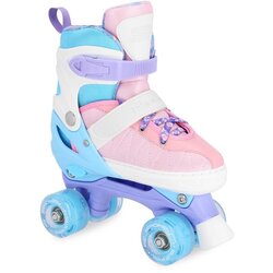 Spokey BUFF PRO Trek korčule regulovateľné, pink-blue, ABEC7, veľ. 34-37 Cijene