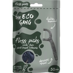 The Eco Gang Floss Picks - Charcoal Cene