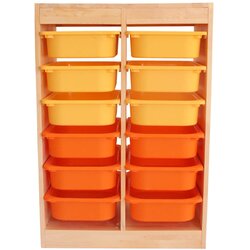 Hanah home Komoda s ladicama, organizator od hrasta, 66x93x42,5 cm, hrast Cijene