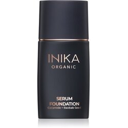 Inika Organic Serum Foundation negovalni tekoči puder za lep obraz odtenek Fearless 25 ml Cene