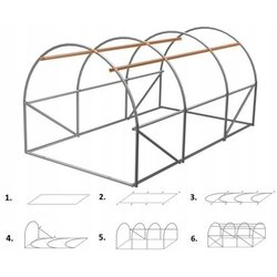 Bolzz Baštenski plastenik za paradajz – zeleni, 200 × 77 × 168/146 cm 5507 Cene