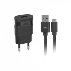 Rivacase HIŠNI POLNILEC VA4111 1A + podatkovno polnilni kabel MicroUSB Cene