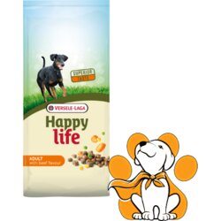 Happy Life Adult Beef Flavour 15kg, Kompletna Hrana Za Odrasle Pse Sa Govedinom Cene