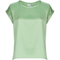 Vila VIELLETTE S/S SATIN Zelena Cene