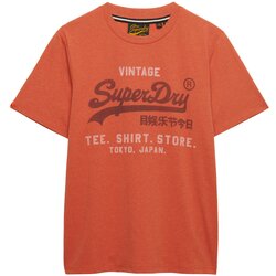 Superdry & Co Majica 'Heritage' ciglasto crvena / tamno crvena / bijela Cene