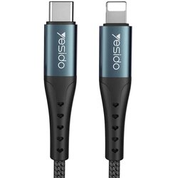Yesido podatkovni kabel (CA-64) - Type-C na Lightning, 18W, PD, 1,2 m - crni Cene