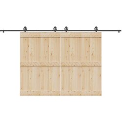Furnova Komplet opreme za drsna vrata 400 cm jeklo črne barve, (21944791) Cene