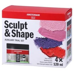 Amsterdam medijum set, sculpt and shape, 4x120ml Cene
