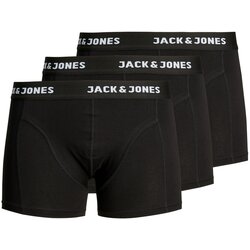 Jack & Jones Muški donji veš Jacanthony Trunks, 3 komada, Crni Cene