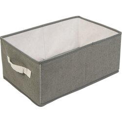 Bewello škatla za shranjevanje in organizacijo s prevleko iz tekstila max. 5kg 38.5 x 24 x 16.5cm siva Cene