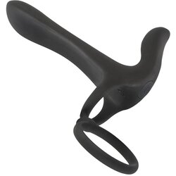 Black Velvets Vibrator za parove, 20 režima vibracije, 2 motora, 14cm Cene