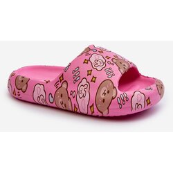 Kesi Children's Lightweight Fuchsia Teddy Bear Slippers Evitrapa Cijene
