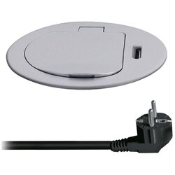 solight PP122C-PD20 - Stolna kolona sa utičnicom za radnu ploču 1x230V + USB-C PD, srebrna Cene