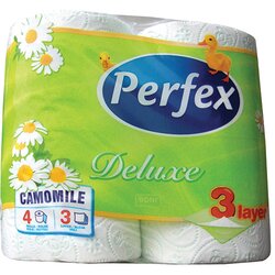 Boni perfex de luxe kamilica toalet papir 3sl 4kom Cene