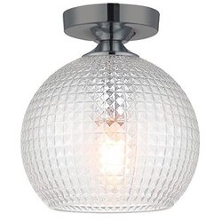 Nadgradni plafonski luster TALISA 1xE27/40W/230V crni hrom Cene