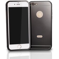 ALU Mirror Bumper za Apple iPhone 6S Plus / iPhone 6 Plus (5.5") - črni Cene