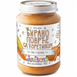 Juvitana kašica junior birano povrće sa ćuretinom 190g Cene