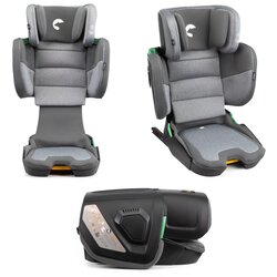 KIDNORT mane auto sedište i-size 100-150cm grey Cene