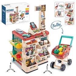 Topi Toys Edukativna igračka Supermarket, 48 delova, Braon - bež Cene