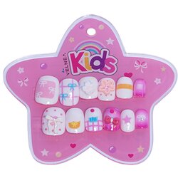 VELNEA KIDS samolepljivi noktići roze mašnica 12kom Cene