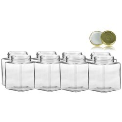 Vetro staklenka quadra 100 ml + poklopac 8/1 Cene
