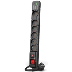 Acar W2436 surge protector Black 6 AC outlet(s) 230 V 1.5 m Cene