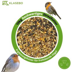 KLASEBO Mešanica semen za divje ptice 10 kg z visoko vsebnostjo maščob in prečiščenimi semeni, (5000081444) Cene