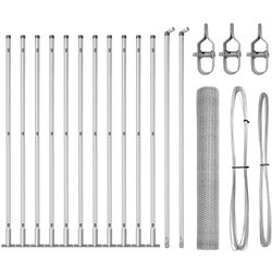vidaXL Set ograde Set od 2 Pocinčani čelik 25 x 1.2 m Izdržljivo Cijene