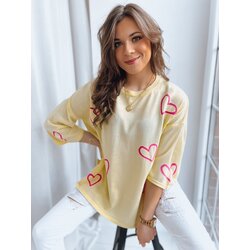 DStreet Sweter damski SWEET HEART cytrynowy Cijene