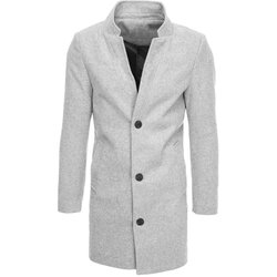 DStreet men's single-breasted coat gray CX0428 Cene