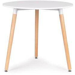 BOLZZ trpezarijski sto Verona, Okrugli, 80cm, Beli Cene