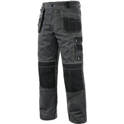Canis Radne pantalone do struka Orion Teodor plus/ siva/crna Cene