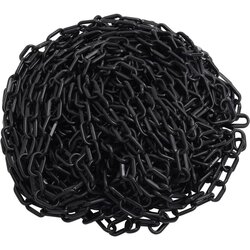vidaXL Lanac za upozorenje crni 30 m Ø 6 mm plastični Cijene