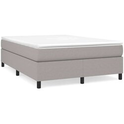 vidaXL Okvir za krevet s oprugama svjetlosivi 140 x 200 cm od tkanine Cijene
