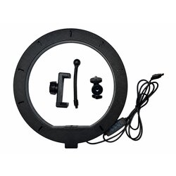  LED ring lampa QX-260, 10", 26 cm, Bela Cene