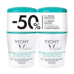 Vichy Roll-on dezodorans za regulaciju prekomjernog znojenja Intense 48h​ DUO Cene